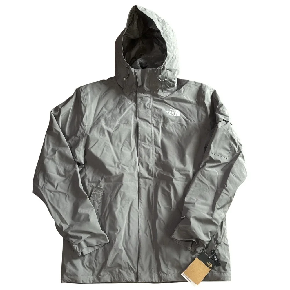 NWT The North Face Jacket Mens Large Gray Toro Peak Triclimate DryVent 3-in-1